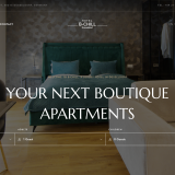 Hopp Solutions WordPress screenshot of Hotel B-Chill boutique apartments website.